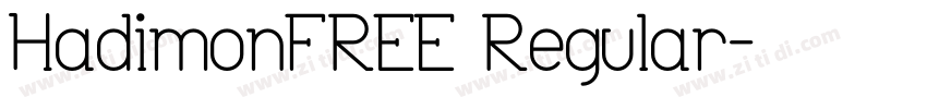 HadimonFREE Regular字体转换